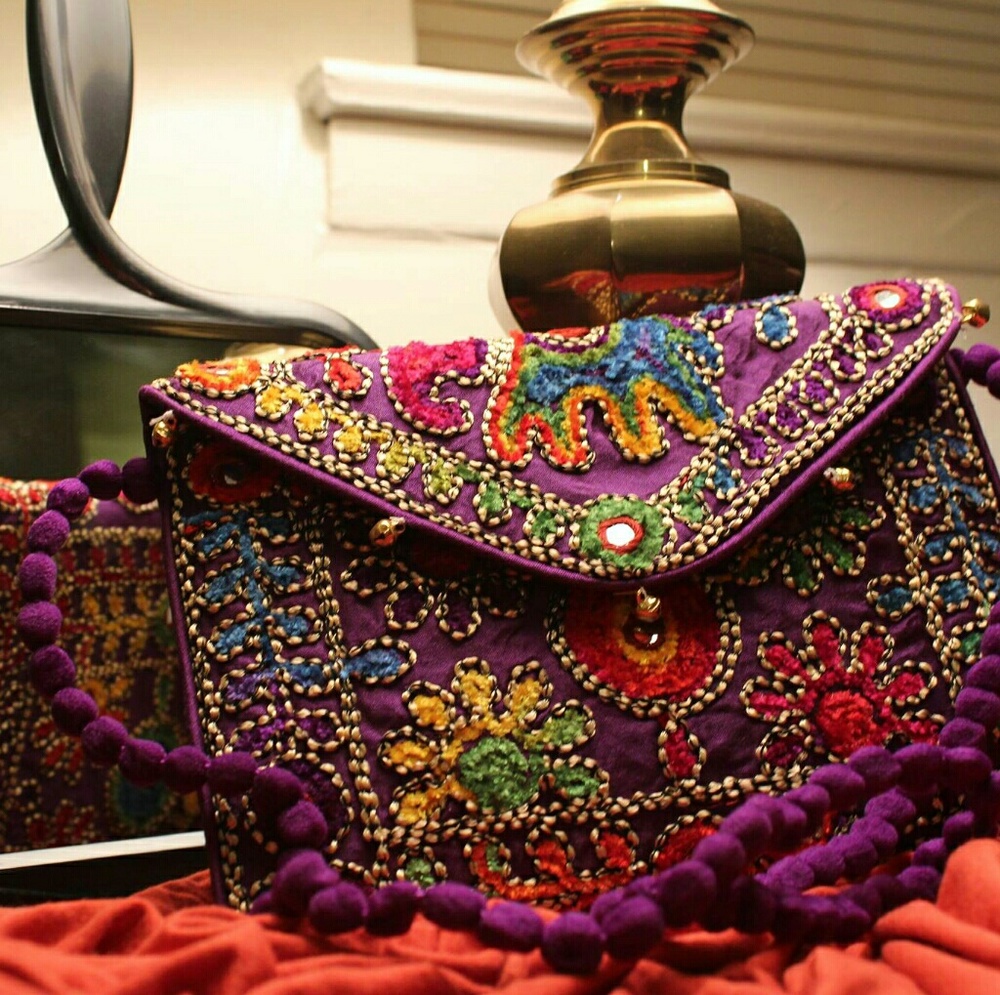 New Banjara Indian Boho Colourful Bag With Strap