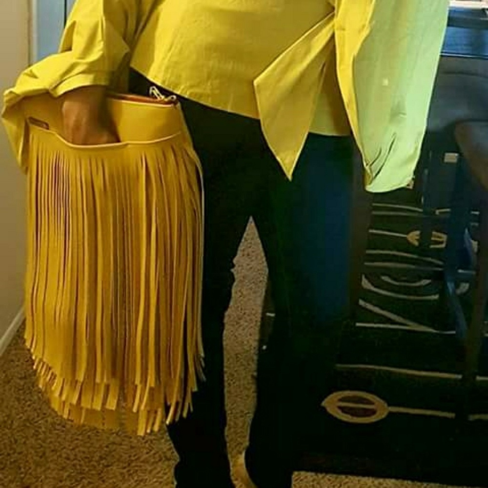 Hold Me Fringe Clutch