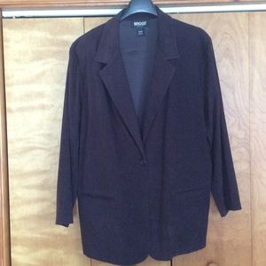 Brown brushed blazer