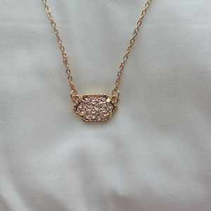 Light Pink Drusy Necklace