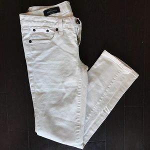 J. Crew Toothpick Jean Size 25 Ankle in Ecru