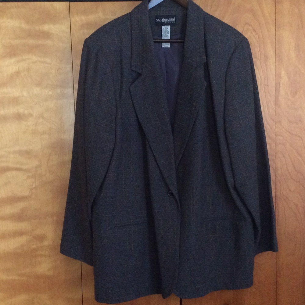 Sag harbor wool blend blazer