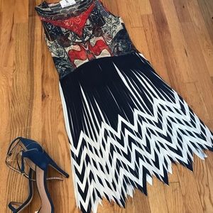 Vivienne Hu Lace/Pleated Dress