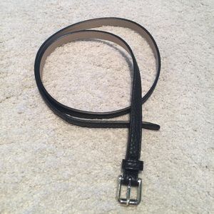 Cole Haan skinny belt black