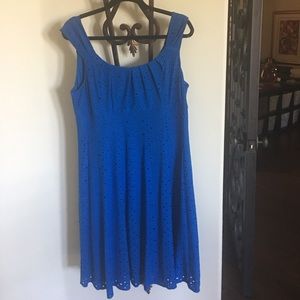 Royal Blue eyelet dress