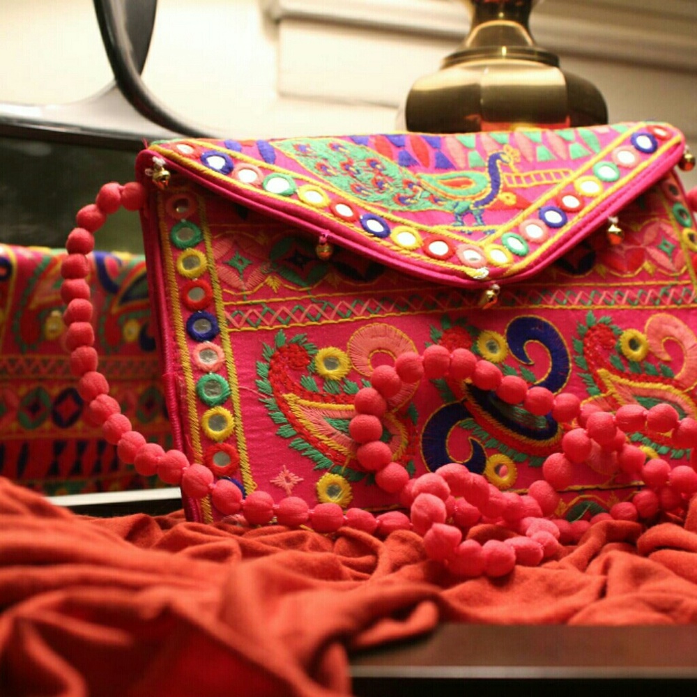 New Banjara Indian Boho Colourful Bag With Strap