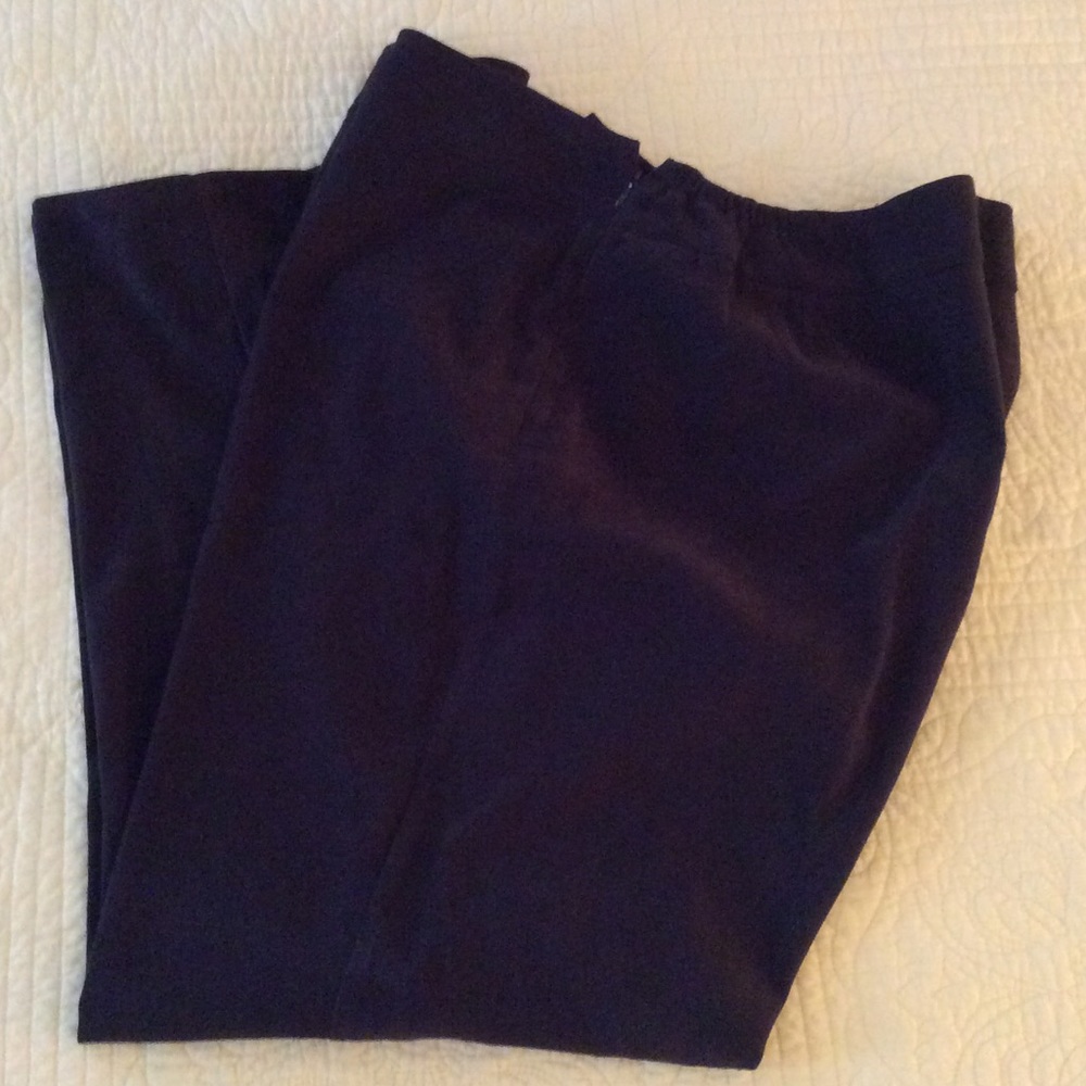 Brushed brown side zip trousers