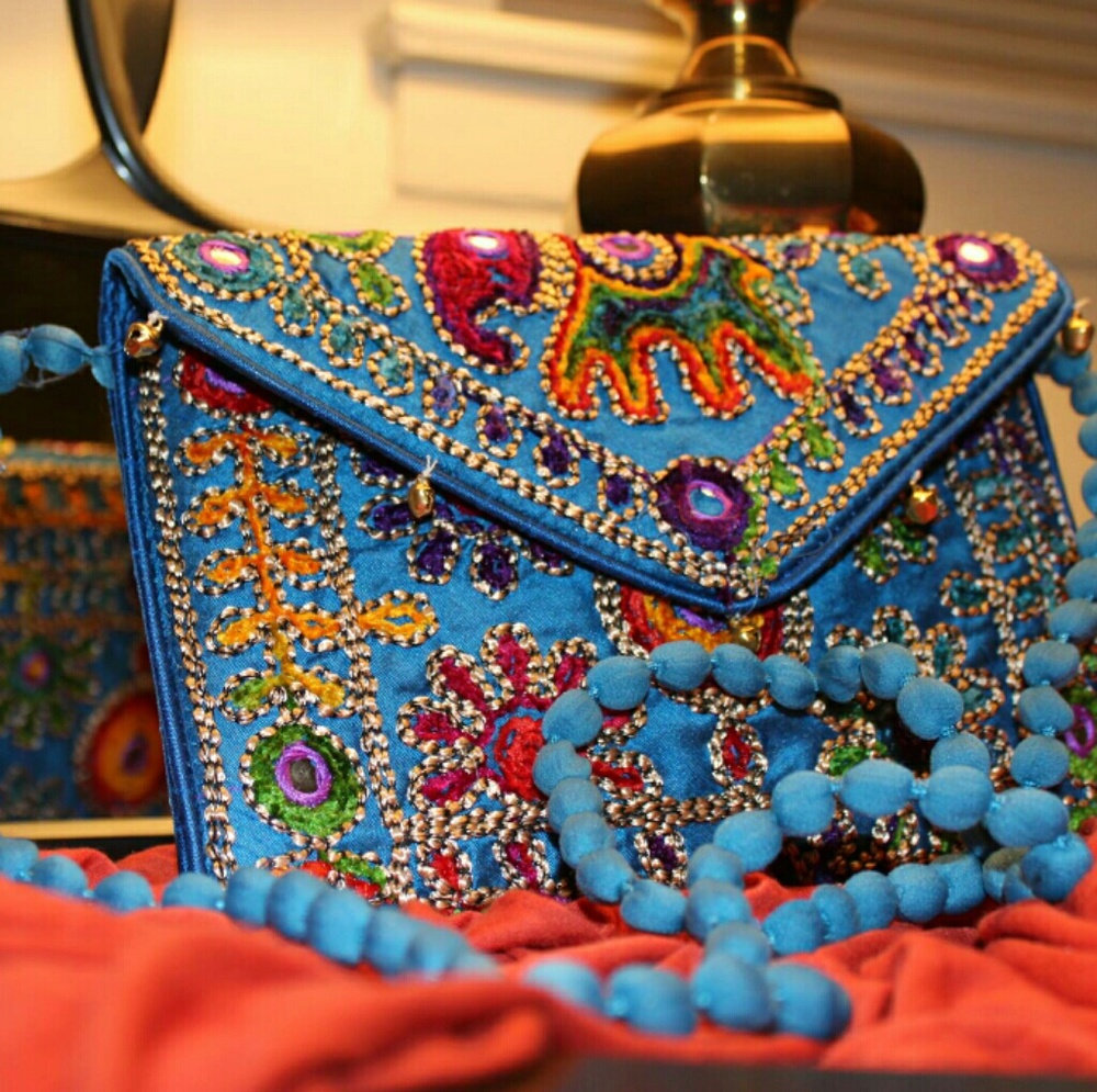New Banjara Indian Boho Colourful Bag With Strap