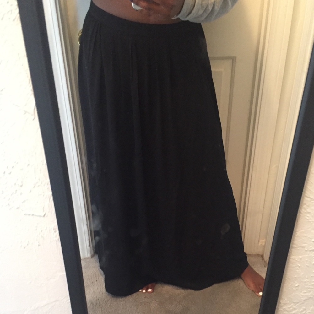 H&M Black Maxi Skirt
