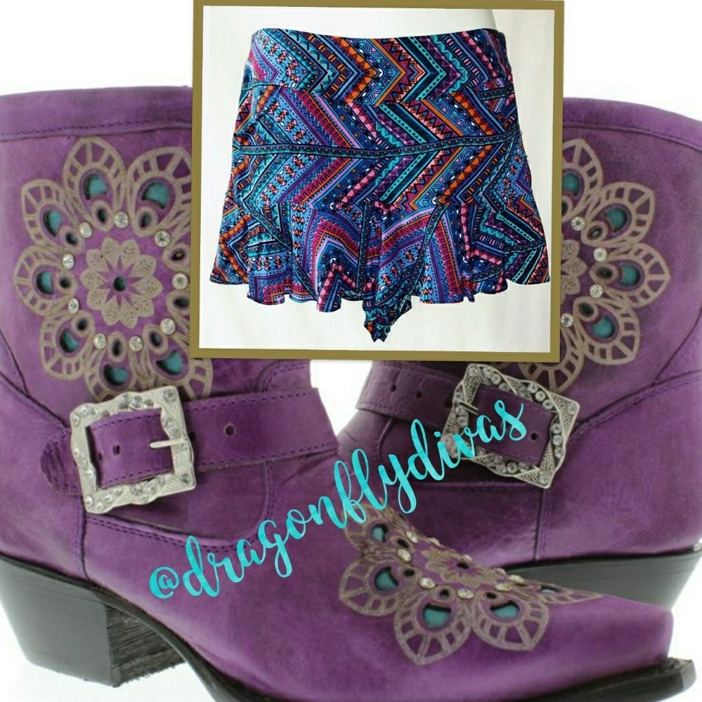 Tribal Print Hi-waist Shorts Size S - NWOT