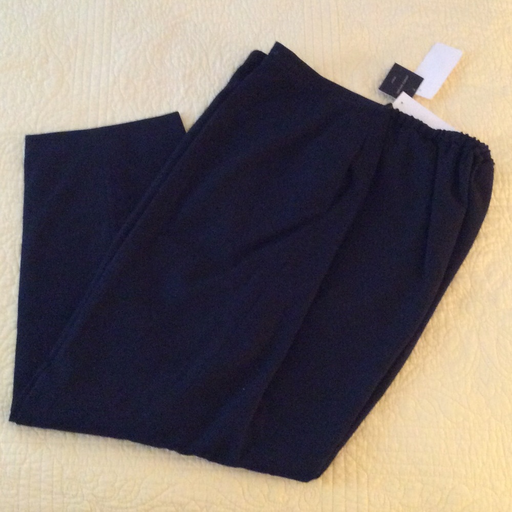 New black wool trousers