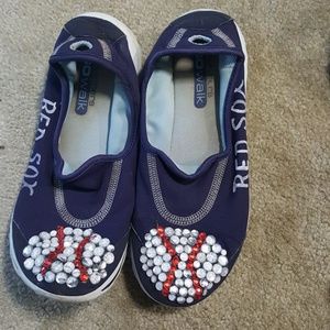 Red Sox handmade sketchers Go walk size 8
