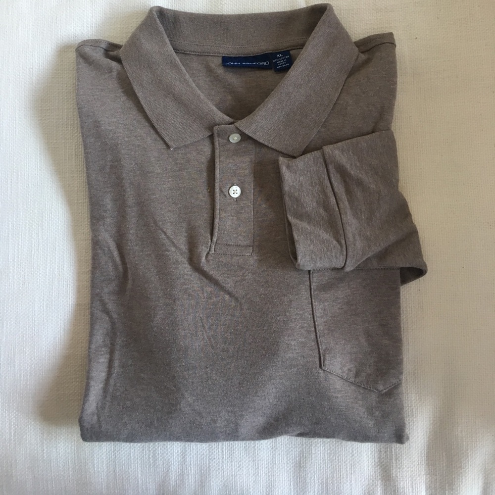 Men's long sleeve polo