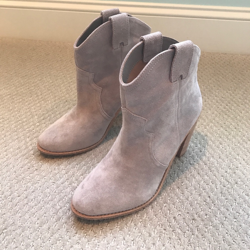 Suede booties