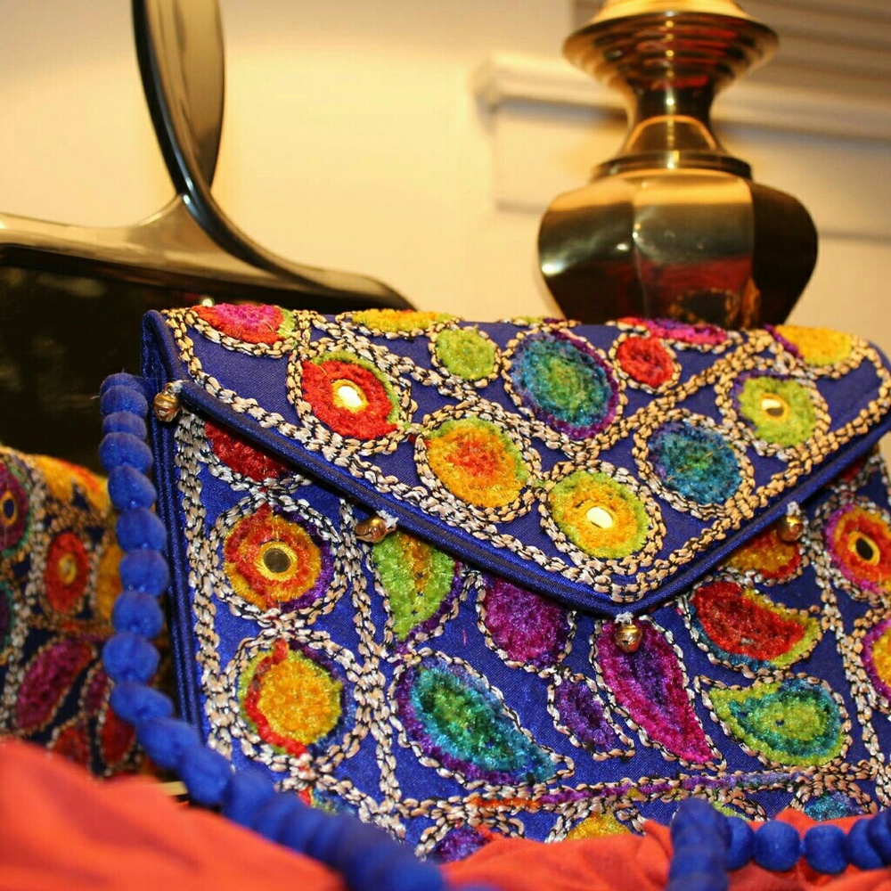 New Banjara Indian Boho Colourful Bag With Strap