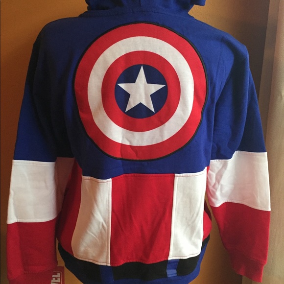 Captain America Jacket, Boys size M and L, NWT - Picture 2 of 3