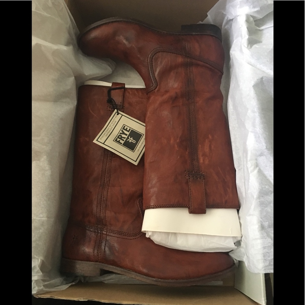 Frye Mid Leather Boots - Picture 8 of 8