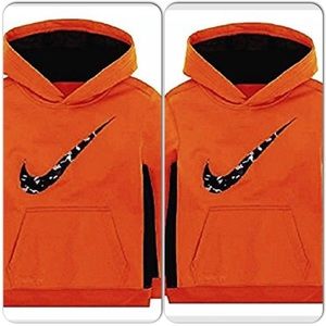 BUNDLE - 2 NIKE HOODIES - ORANGE & GRAY!