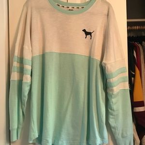 Lightly lined PINK pull over sweatshirt