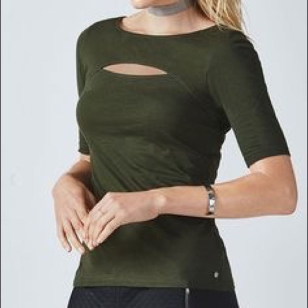 Fabletics Emilia top in dark olive