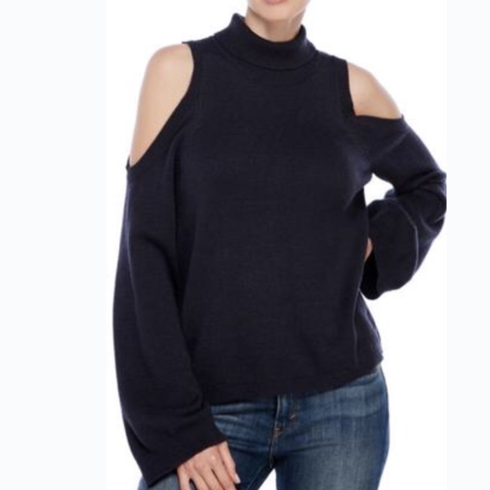❤️LAST ONE SALE❤️ Slate Cold Shoulder Sweater - Picture 3 of 4