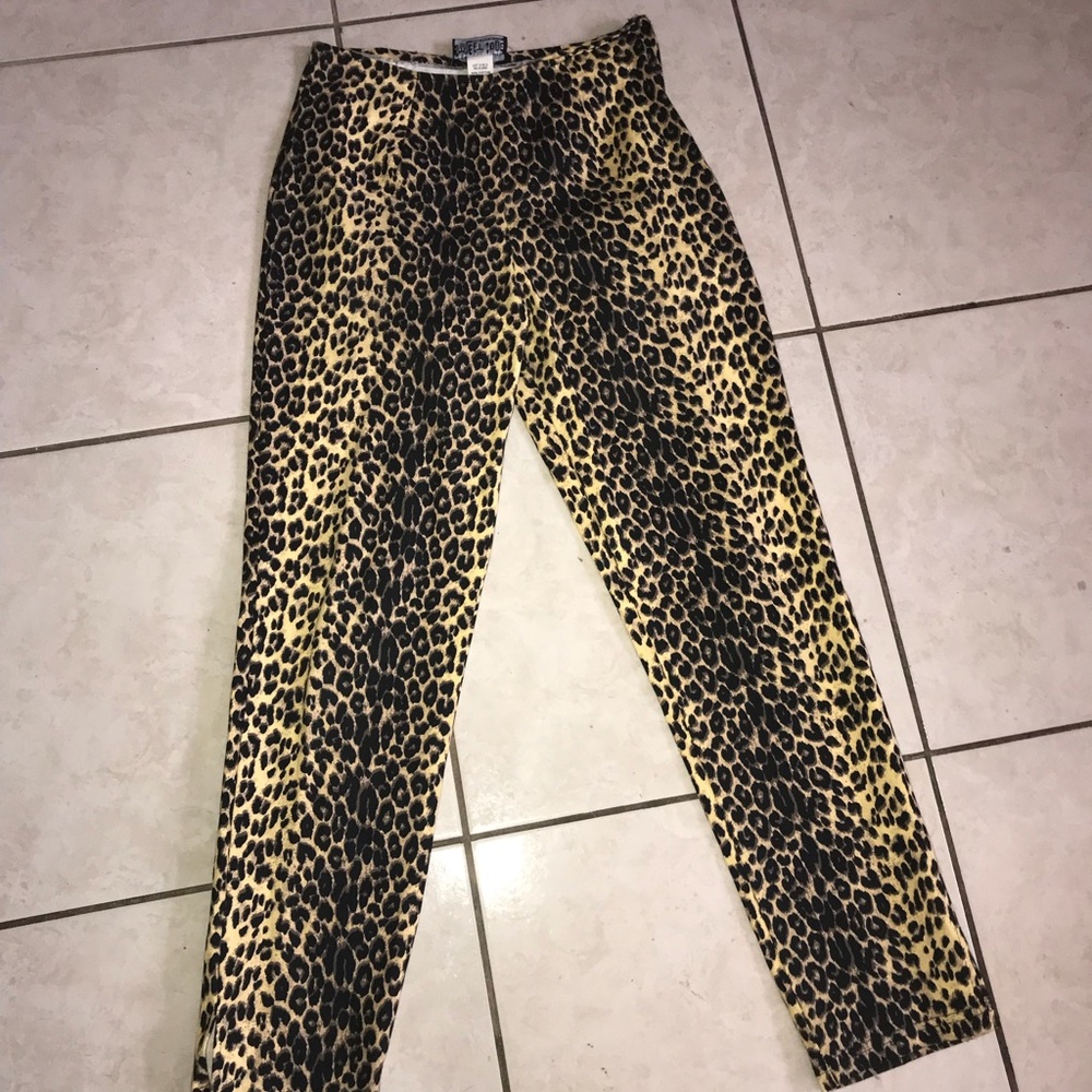 Women Leopard print stretch pants