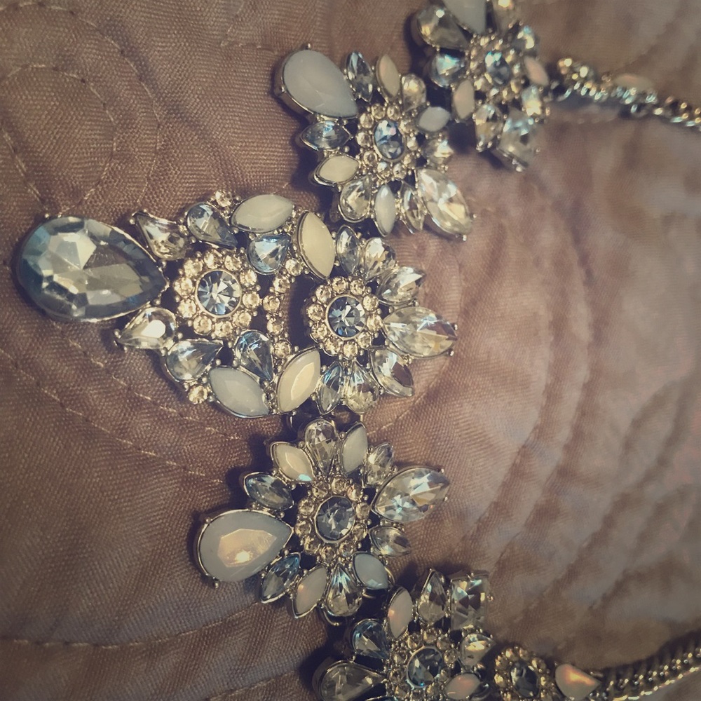 Silver and Light Blue Necklace
