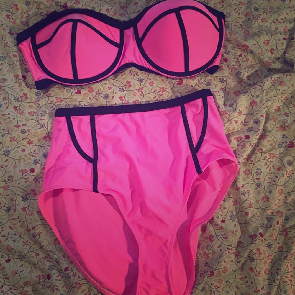high waisted two pic bikini - brand new