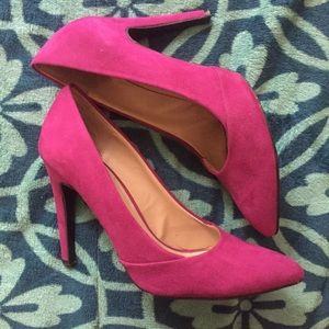 Justfab Hot Pink pumps 8