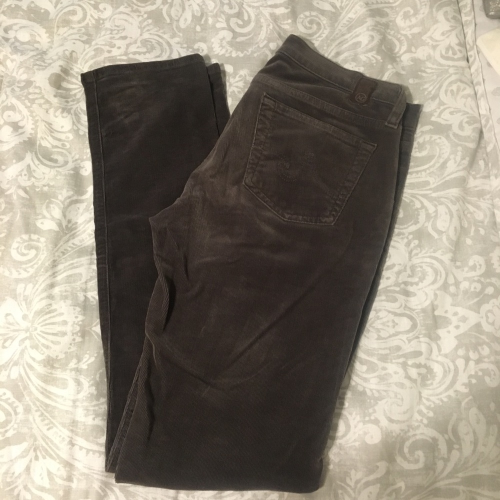 Anthropologie  AG Stilt Cigarette Corded Jean 27R