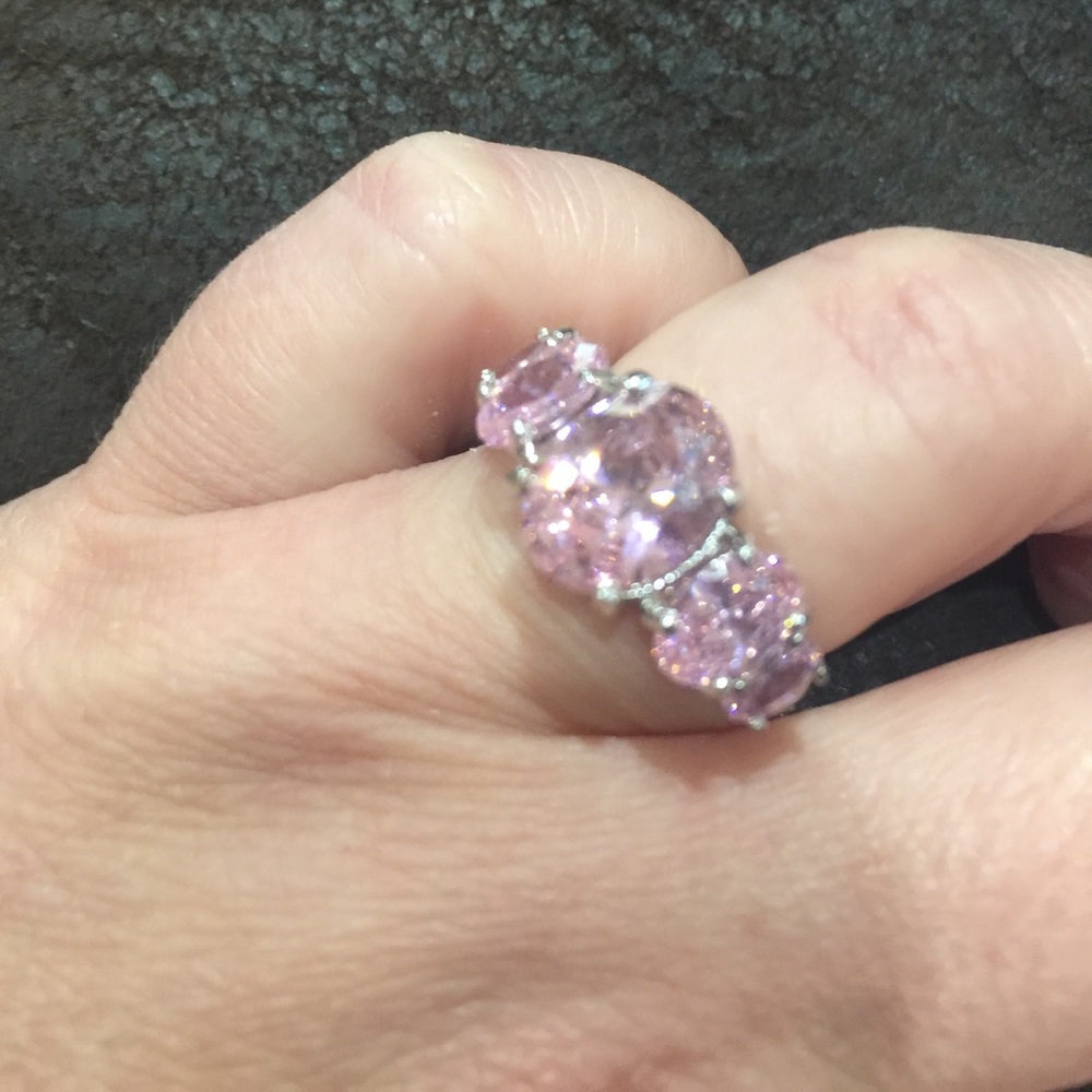 Pink ice ring size 7