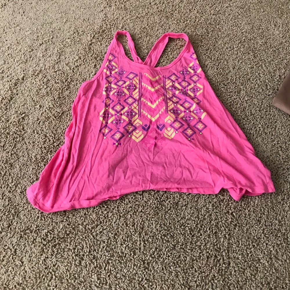 Open back tribal print