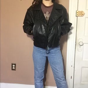 PRICE DROP🔥Vintage leather maxima Moto jacket