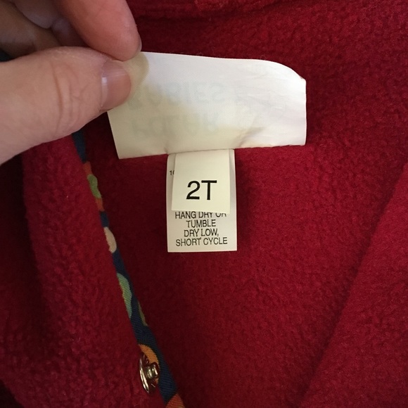 Adorable handmade red fleece jacket LIKE NEW!! - Picture 4 of 7