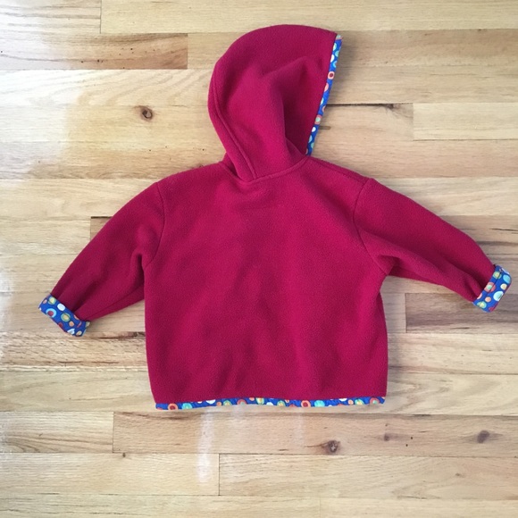 Adorable handmade red fleece jacket LIKE NEW!! - Picture 7 of 7
