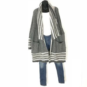 Zara Fringed Jacquard Jacket NWT!