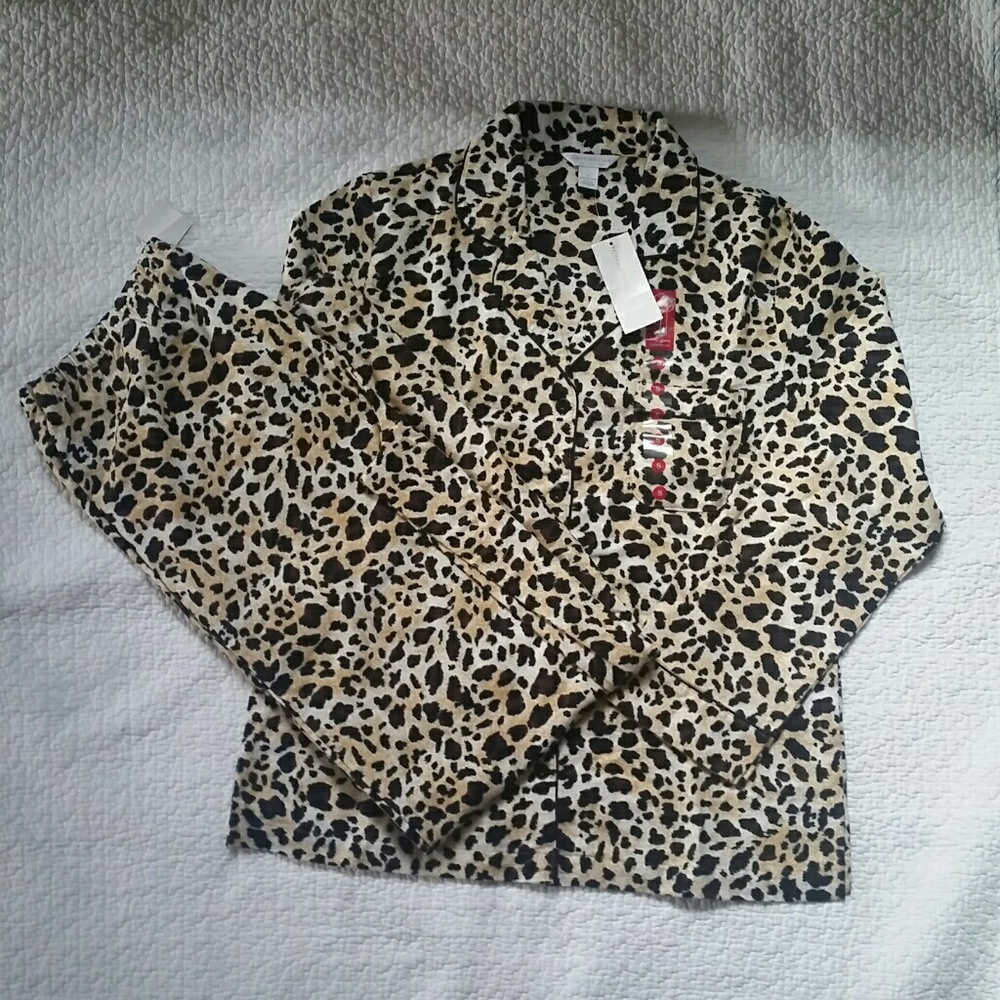Charter club small Leopard spots pajama set