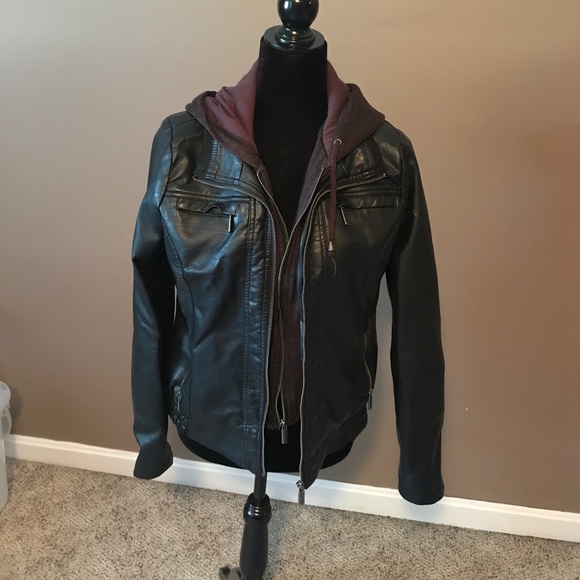 Full Tilt Jackets & Blazers - Faux leather jacket