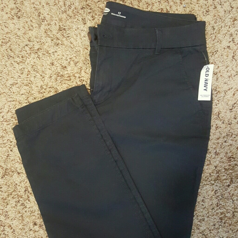 NWT Old Navy navy blue trousers skinny leg