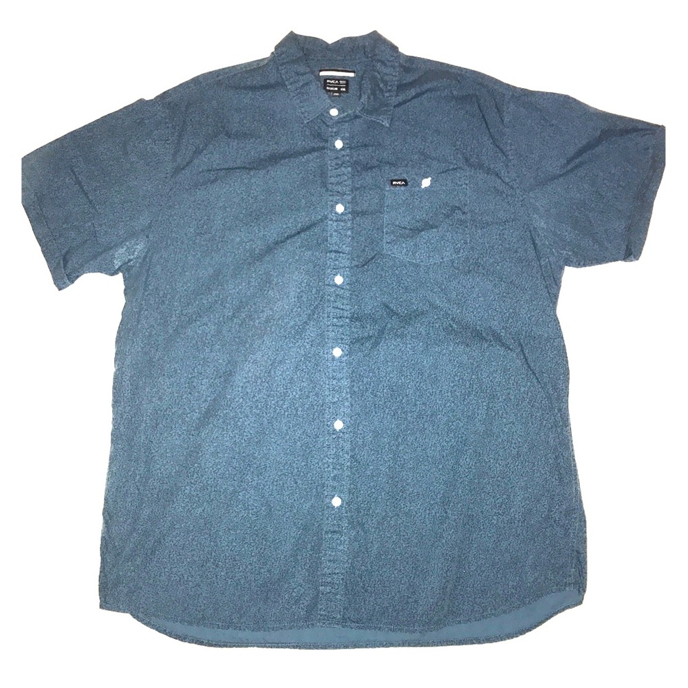 Men's RVCA Regular Fit Button Up Shirt Size XXL