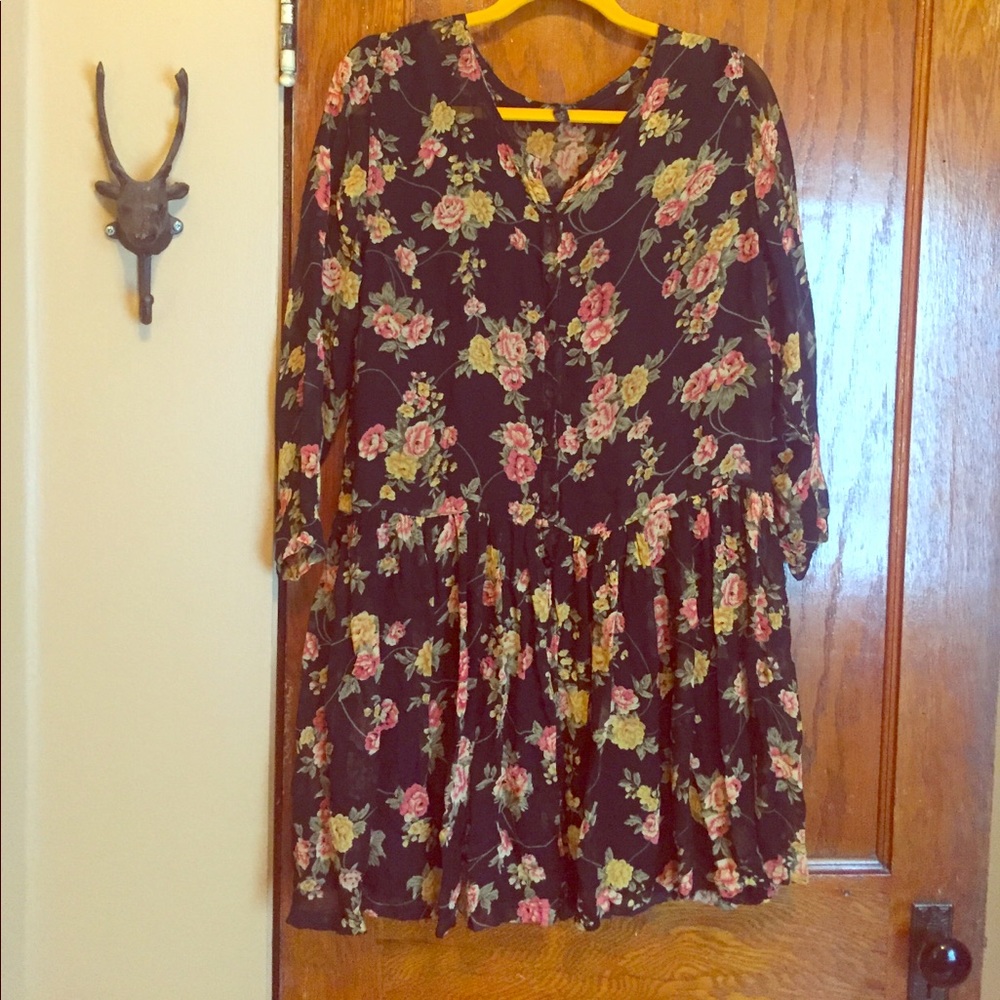 2 price vintage floral print dress