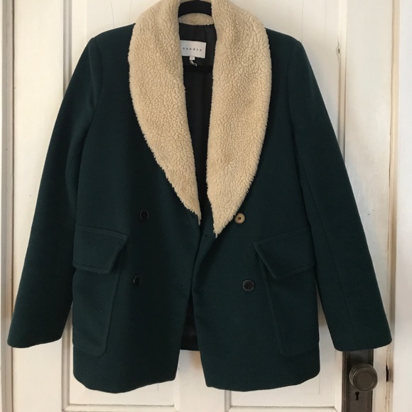 sandro sherpa jacket