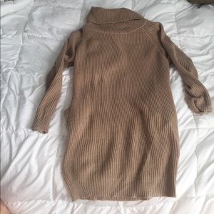 Turtleneck sweater dress