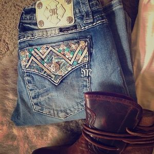 MissMe bootcut jeans size 30.