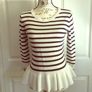 Outback Red- navy blue stripped sweater