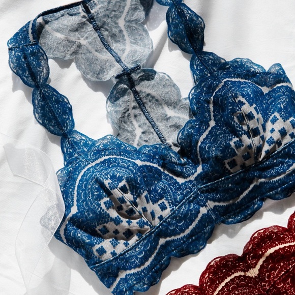 SALE Free People Flocked velvet bra NWT - Picture 3 of 6