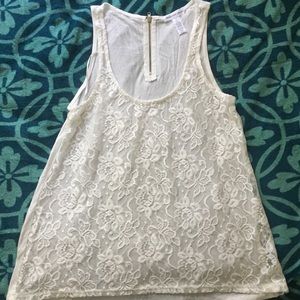 3 for $10 🍭White lace tank top