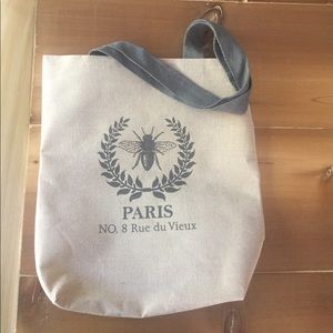 Natural canvas tote