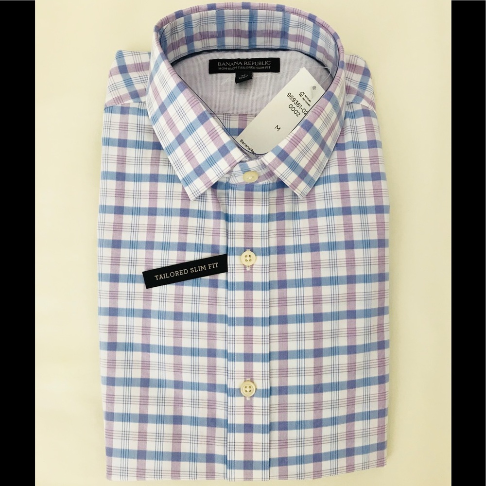 Banana Republic non-iron tailored slim fit shirt