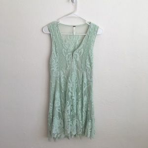 Free People Mint Lace Dress